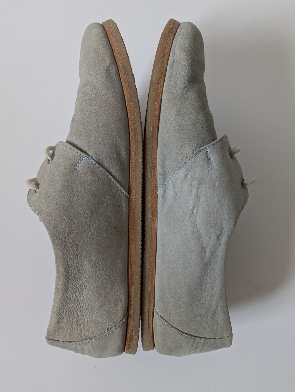 Poppy Barley the Eyelet Oxford Shoe in Gray Suede - 6.5 - Picture 6 of 11